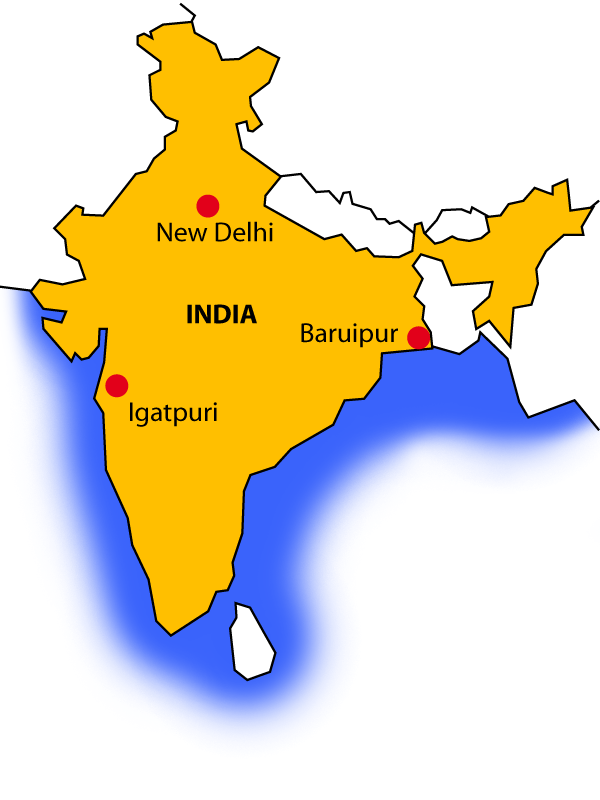 kaart van India